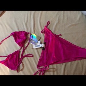 Hot pink bikini
